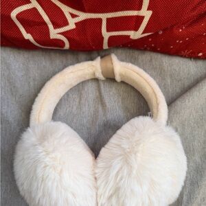 Cream Faux Fur Earmuffs